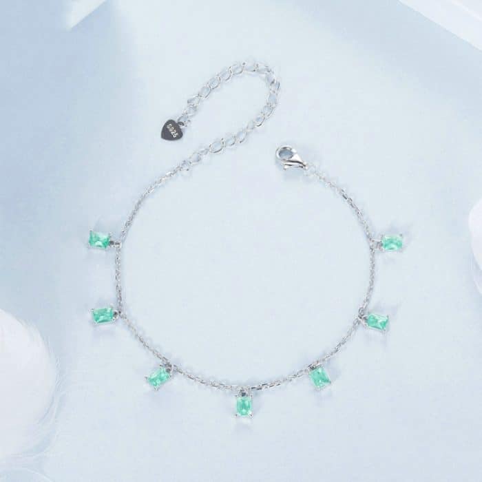 Platiniertes Quastenarmband aus S925er Sterlingsilber – Bild 3