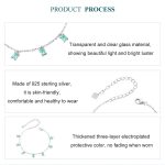 Platiniertes Quastenarmband aus S925er Sterlingsilber – Bild 4