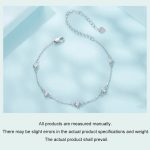 S925 Sterling Silber Platiniertes süßes Hundepfotenarmband – Bild 5