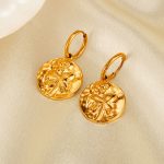 1 Paar Ohrringe aus Edelstahl in Rosenform – Bild 3