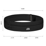 OUDU Outdoor Sports Tragbare Wickel-Hüfttasche Unisex Handytasche, Small, Large – Bild 3