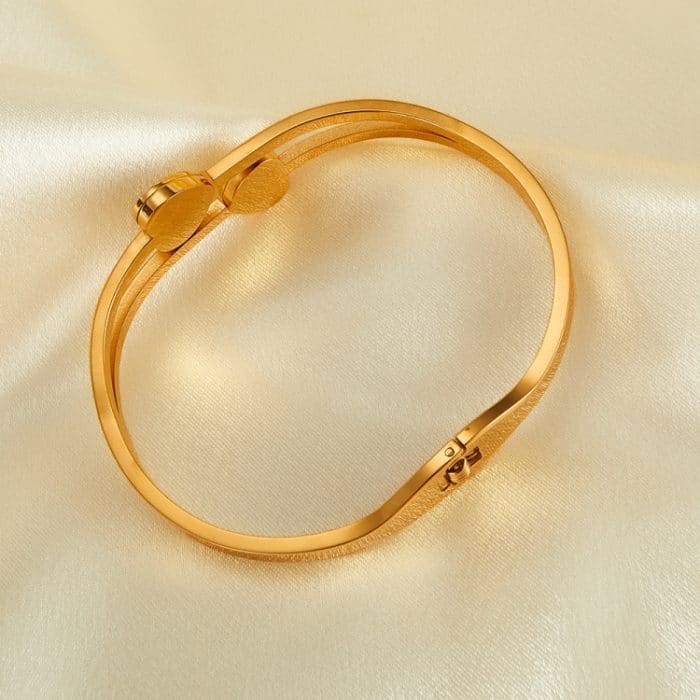 Edelstahl-Doppelherz-Armband mit schwarzem und weißem Muscheltemperament – Bild 5