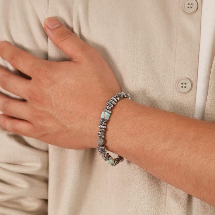 Personalisiertes Spleiß-Edelstahlarmband – Bild 5