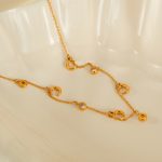 Schlichter Mondanhänger aus Edelstahl mit Zirkonia-Schlüsselbeinkette – Bild 5