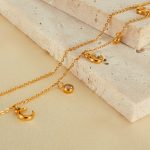 Schlichter Mondanhänger aus Edelstahl mit Zirkonia-Schlüsselbeinkette – Bild 6