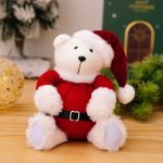 Plüsch Bär Puppe Weihnachten Ornamente Nette Puppe Dekorationen Weihnachten Kinder Geschenke, Sitting Bear