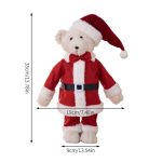 Plüschbär Puppe Weihnachtsschmuck Kinder Weihnachtsgeschenk Puppen, Standing Bear – Bild 2