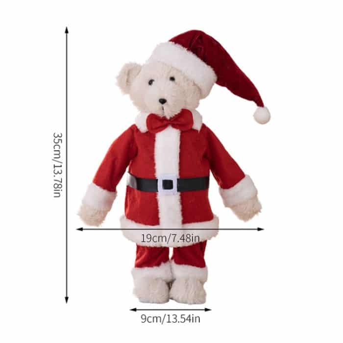 Plüschbär Puppe Weihnachtsschmuck Kinder Weihnachtsgeschenk Puppen, Standing Bear – Bild 2