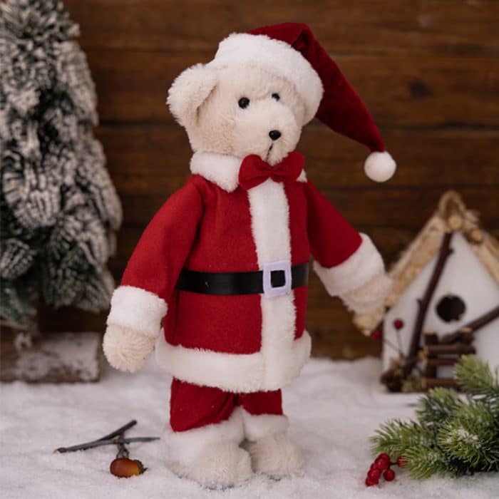 Plüschbär Puppe Weihnachtsschmuck Kinder Weihnachtsgeschenk Puppen, Standing Bear – Bild 5
