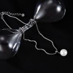 Einfache Halskette mit Glasperlen-Anhänger – Bild 2