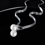 Einfache Halskette mit Glasperlen-Anhänger – Bild 3