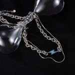 Doppelreihige Halskette mit Blitzanhänger aus Edelstahl – Bild 2