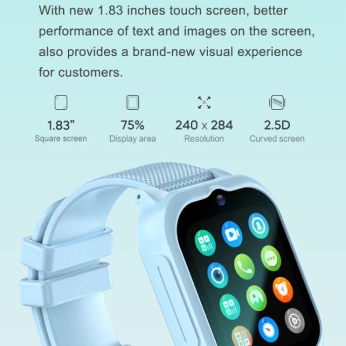 K26H 4G Kindertelefonuhr mit 1,83-Zoll-Touchscreen, Frontkamera, SOS-GPS-Standort – Bild 3