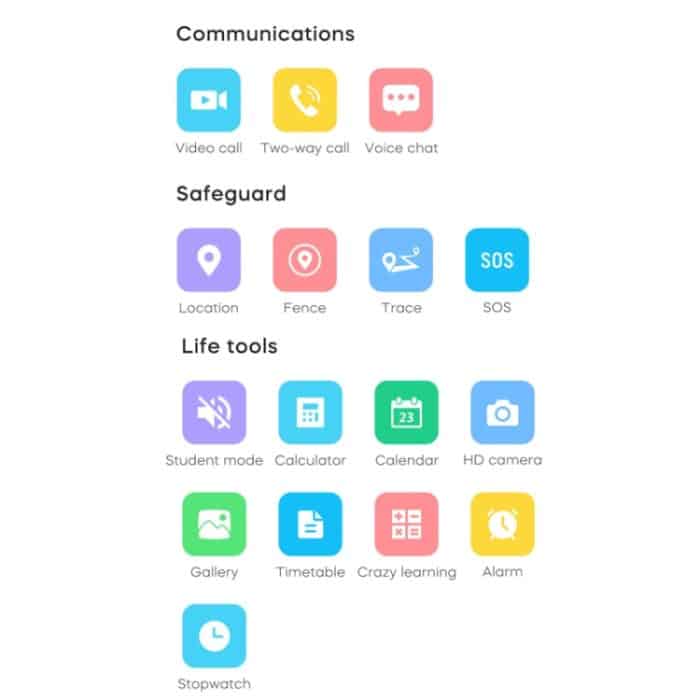 K26H 4G Kindertelefonuhr mit 1,83-Zoll-Touchscreen, Frontkamera, SOS-GPS-Standort – Bild 9