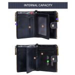 Baellerry D3261 Retro Multi-Kartensteckplatz Doppelreißverschluss Kurze Geldbörse Münzbörse – Bild 4