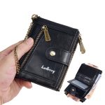 Baellerry D3261 Retro Multi-Kartensteckplatz Doppelreißverschluss Kurze Geldbörse Münzbörse – Bild 8