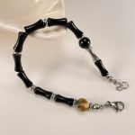 Personalisiertes Bambus-Design-Schmuck-Edelstahlarmband – Bild 3