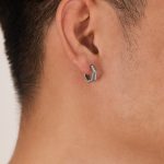 1 Paar personalisierte geometrische Ohrringe aus Edelstahl, einfache Ohrringe im coolen Stil – Bild 4