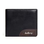 Baellerry D2405 Retro Zweifach gefaltete Herren Geldbörse mit kurzem Reißverschluss