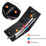 Baellerry D2405 Retro Zweifach gefaltete Herren Geldbörse mit kurzem Reißverschluss – Bild 4