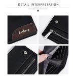 Baellerry D2405 Retro Zweifach gefaltete Herren Geldbörse mit kurzem Reißverschluss – Bild 5