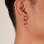 1 Paar personalisierte Vintage Ohrringe aus Edelstahl mit Mondanhänger – Bild 4