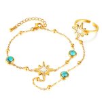 2-in-1-Armband mit integriertem Edelstahlring