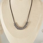 Personalisierte Leder Seil Edelstahl Ring Anhänger Halskette Zubehör – Bild 4