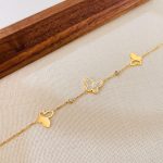 OPK GS1568 Edelstahl-Armband mit hohlem Schmetterling und Zirkonia – Bild 3