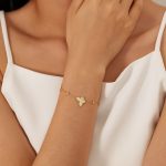 OPK GS1568 Edelstahl-Armband mit hohlem Schmetterling und Zirkonia – Bild 5