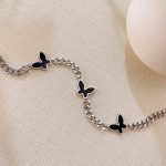 Cooles Armband aus Edelstahl mit Schmetterlingsmotiv aus Acryl – Bild 3