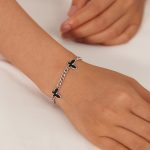 Cooles Armband aus Edelstahl mit Schmetterlingsmotiv aus Acryl – Bild 5