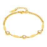 OPK GS1567 Liebe Hand Schmuck Temperament Zirkonia Edelstahl Armband