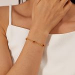 OPK GS1566 Einfaches Edelstahl-Accessoire Zirkonia Temperament Armband – Bild 5