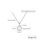 Runder Kupferanhänger mit Edelstahlkette – Bild 6