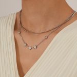 OPK GX2432 Halskette mit doppelt gestapeltem Pentagramm aus Edelstahl – Bild 4