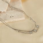 OPK GX2432 Halskette mit doppelt gestapeltem Pentagramm aus Edelstahl – Bild 5