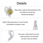 S925 Sterling Silber DIY Abnehmbarer Sonne Mond Herz Anhänger – Bild 5