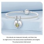 S925 Sterling Silber DIY Abnehmbarer Sonne Mond Herz Anhänger – Bild 6
