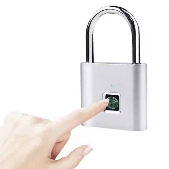 Locstar C85 Smart Fingerprint Wiederaufladbare Vorhängeschloss Wasserdicht Morse Code Notfall Entriegelung – Bild 2