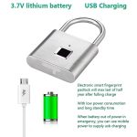 Locstar C85 Smart Fingerprint Wiederaufladbare Vorhängeschloss Wasserdicht Morse Code Notfall Entriegelung – Bild 5