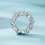 S925 Sterling Silber Farbverlauf Kirschblüte DIY Spacer Perlen – Bild 2