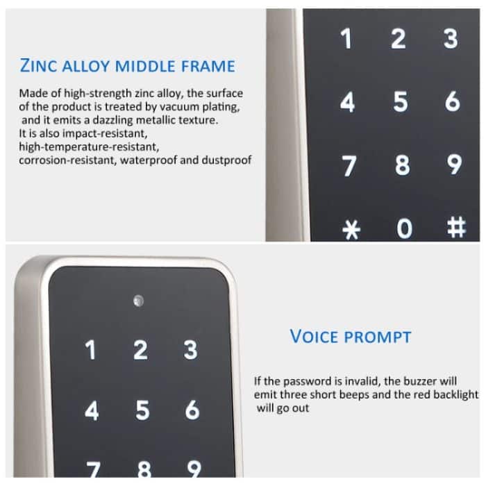 Locstar F8 Elektronisches Schrankschloss Schlüsselloses Passwort Intelligente Kartenentsperrung, Fingerprint Version, Basic Version – Bild 5
