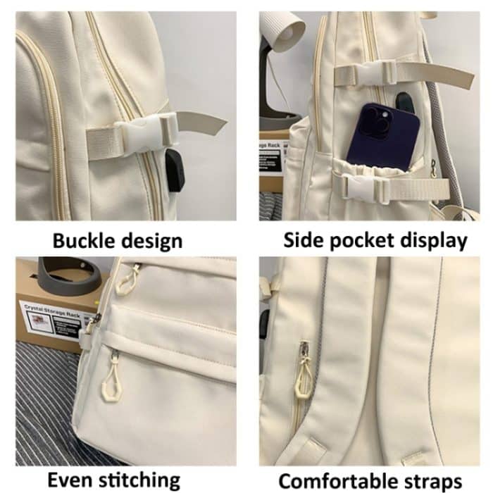 Studentenrucksack, leichte Reisetasche, Pendlertasche mit großer Kapazität für Männer und Frauen – Bild 7