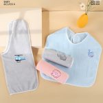 Kinder Waschen Handtuch Bürsten Baby Lätzchen Nicht Neoprenanzug Multifunktionale Gesichts Waschen Handtuch, Gray Plane, Gray Elephant, Blue Car, Blue Whale, Pink Octopus, Pink Bunny – Bild 5