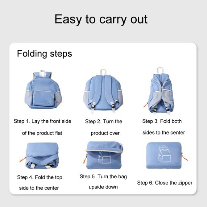 Leichte Sport-Bergsteigertasche Tragbarer, zusammenklappbarer Doppelschulter-Rucksack – Bild 9