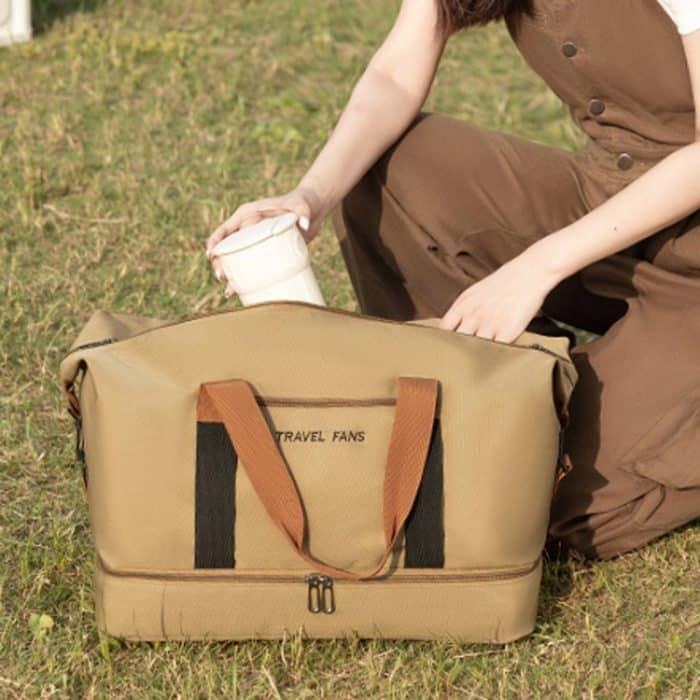 Set Trolley Kurze Reise Reisetasche Nass Und Trocken Trennung Große Kapazität Lagerung Pack – Bild 11