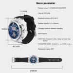 WS-37 1,43-Zoll-AMOLED IP67 wasserdichte Smart Watch mit Gesundheitsüberwachung und Bluetooth-Anruf – Bild 3
