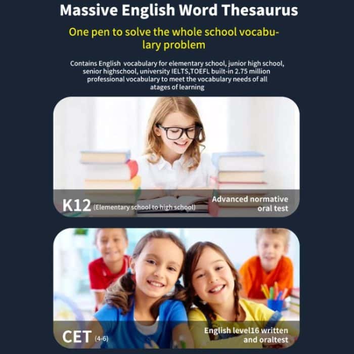 Internationale Version Mehrsprachiges Scannen Offline Intelligenter Simultanübersetzungsstift – Bild 6