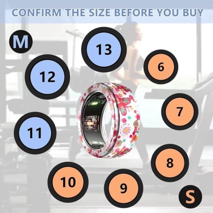 Für Samsung Galaxy Ring / Oura Ring Silikonhülle mit elastischem Druck, kratzfest, S, M – Bild 3